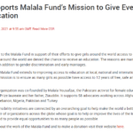 マララ基金に支援